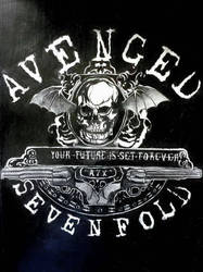 Avenged Sevenfold, from a A3 paper :D