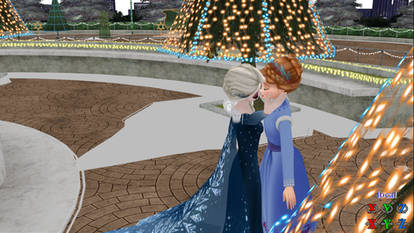 Under the Mistletoe Elsanna MMD