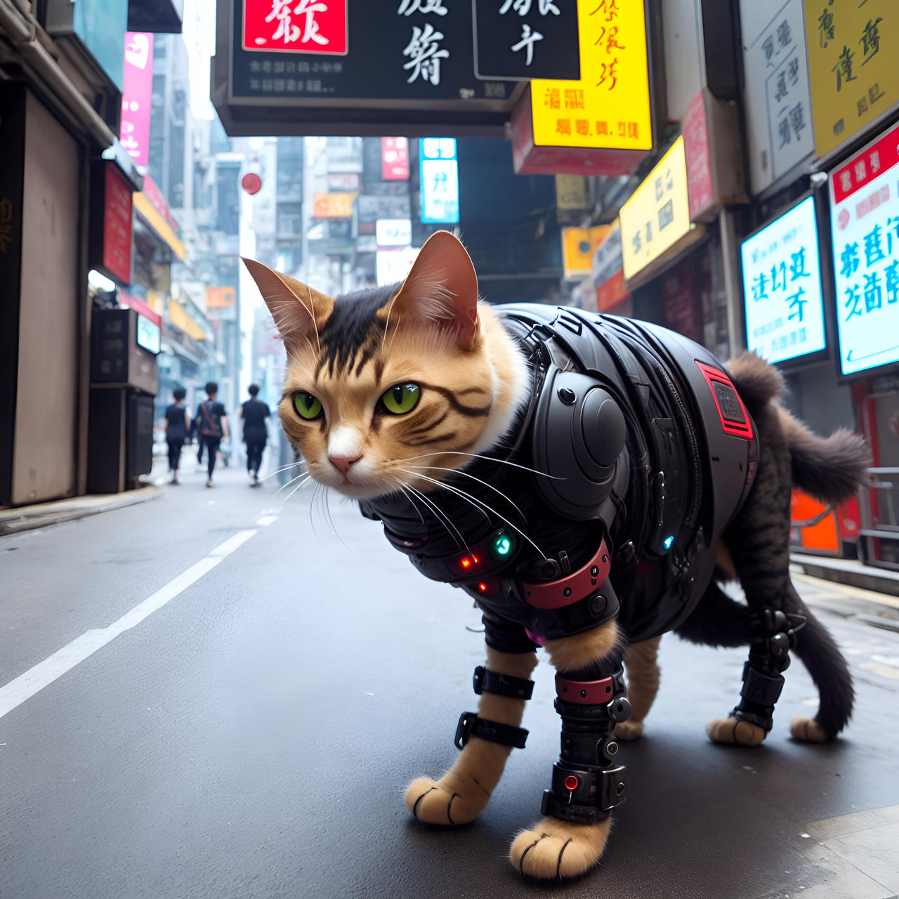 Cyberpunk Cats by cellsinterlinked2077 on DeviantArt