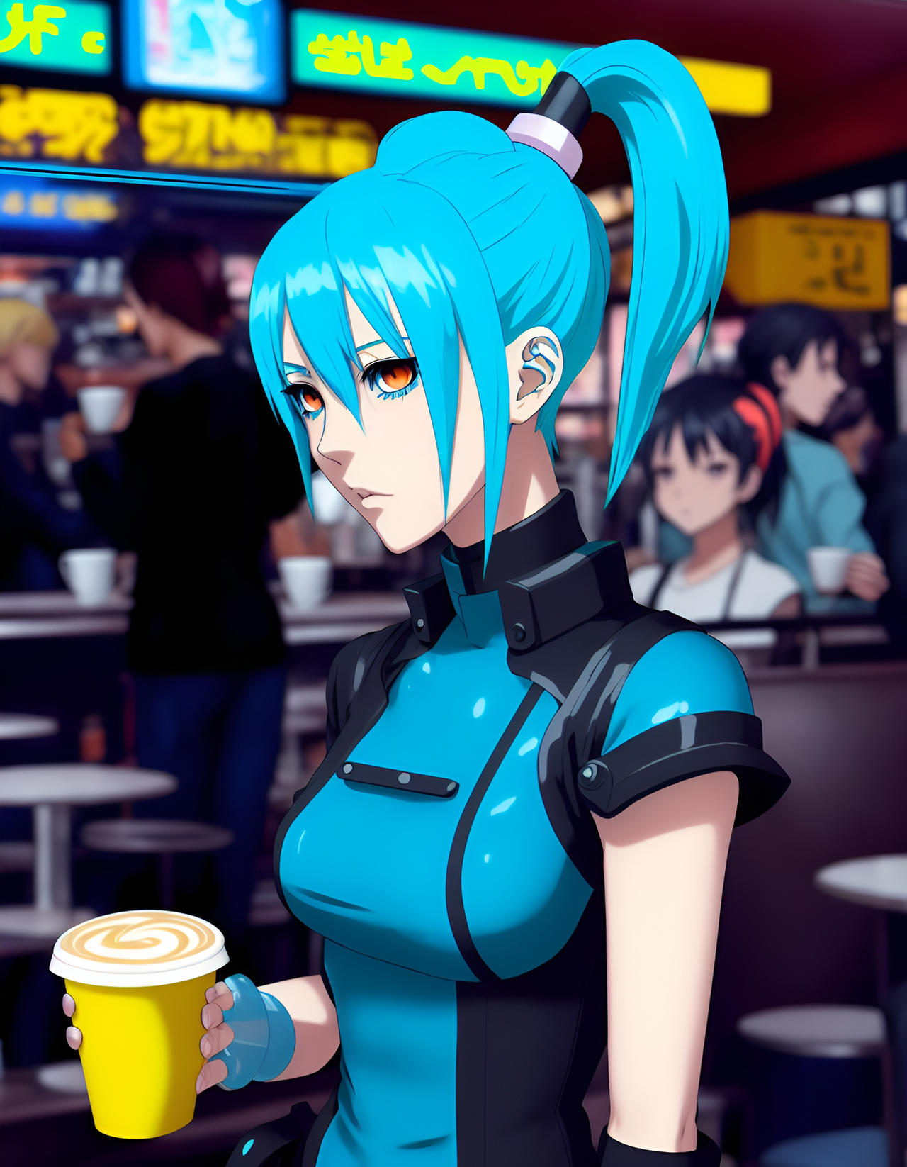 Cyborg While While a Cyborg, Nova loves a cup of coffee by cellsinterlinked2077 on ...