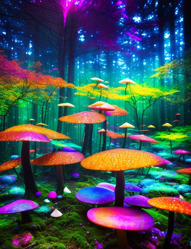 Mushroom Rave by interlinkedai on DeviantArt
