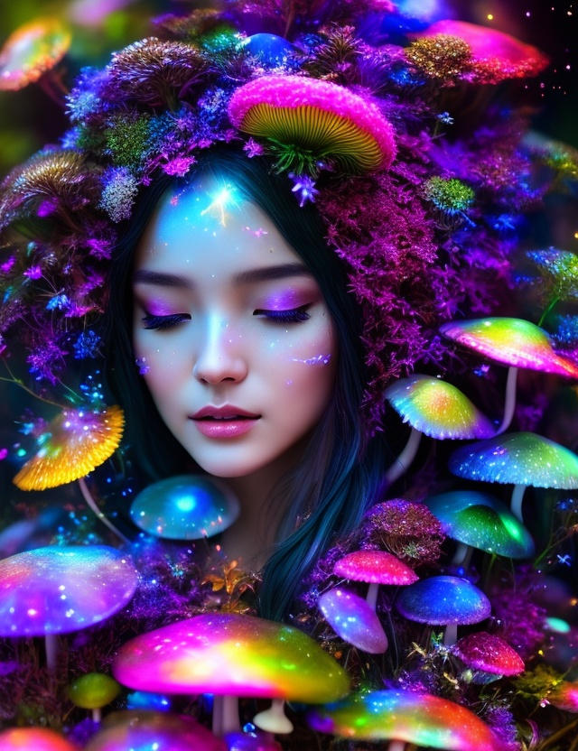 Mushroom Rave by interlinkedai on DeviantArt
