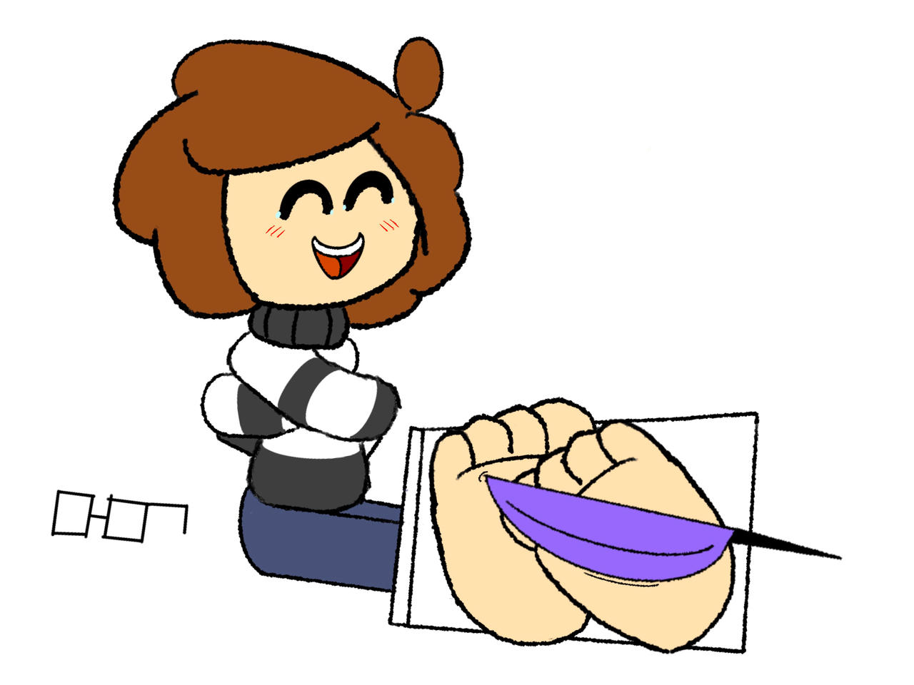 My attempt at tickle art by TickleB on DeviantArt