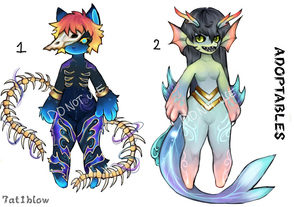 FURRY ADOPT BATCH #1 by 7at1blow on DeviantArt