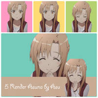 5 render Asuna by Asu