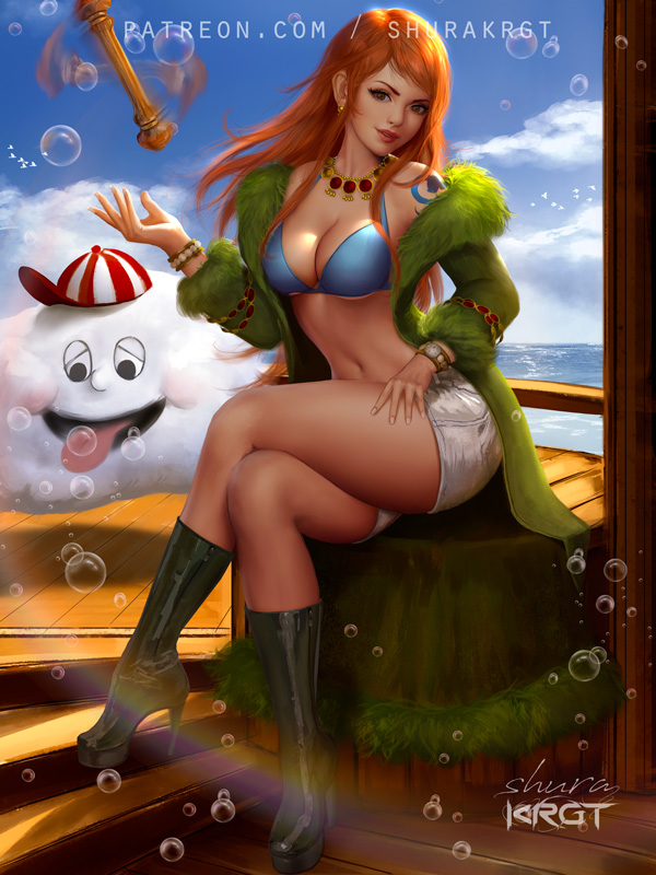 Nami and Pure Gold by korkaranlik on DeviantArt