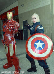 Iron Man and Fem. Captain America