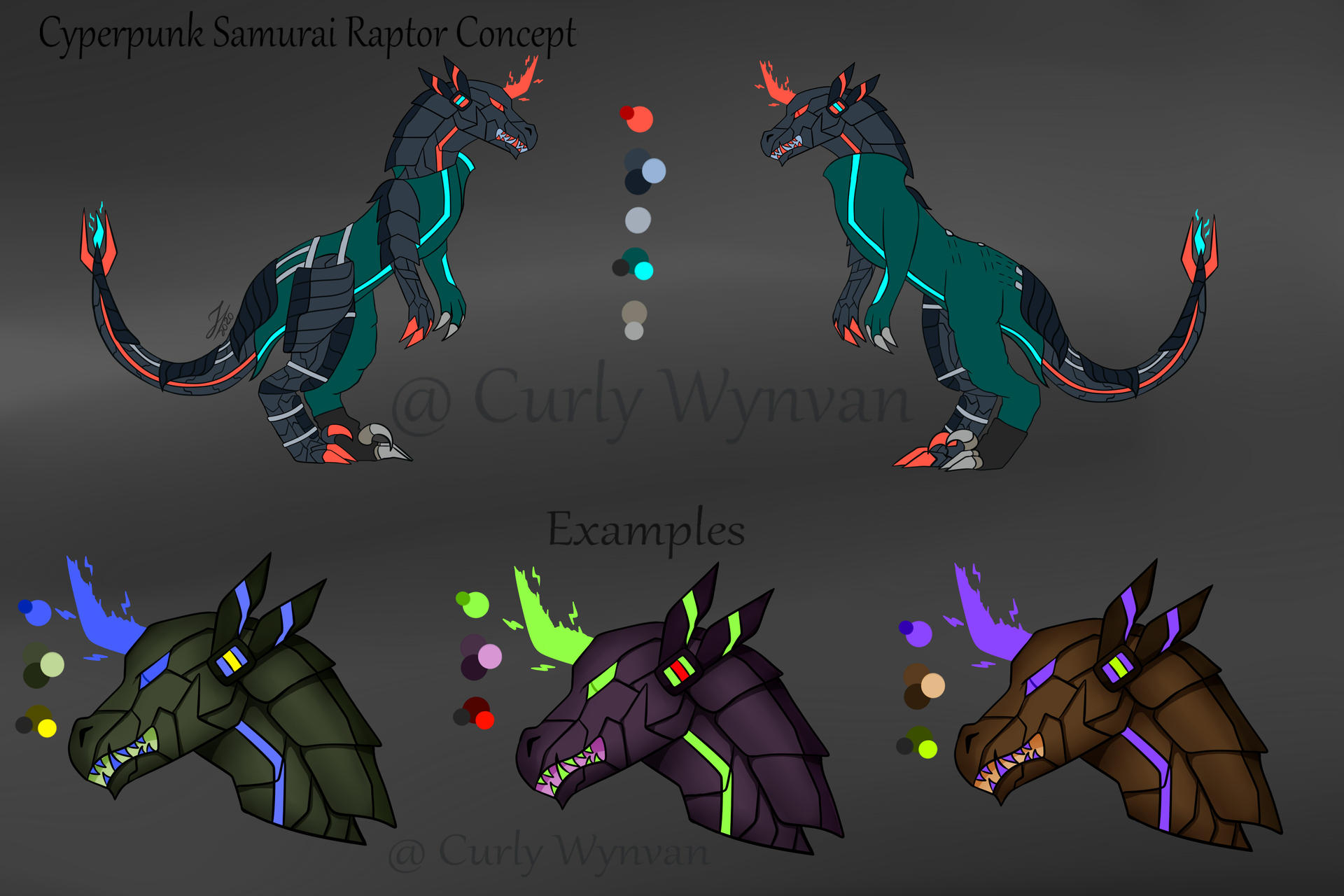 Cyberpunk Samurai Raptor Concept by Steakborke40 on DeviantArt