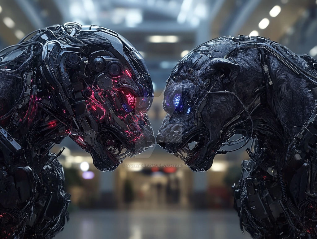 Cyborg Rottweiler Cyborg Dogs by DazedDreams on DeviantArt