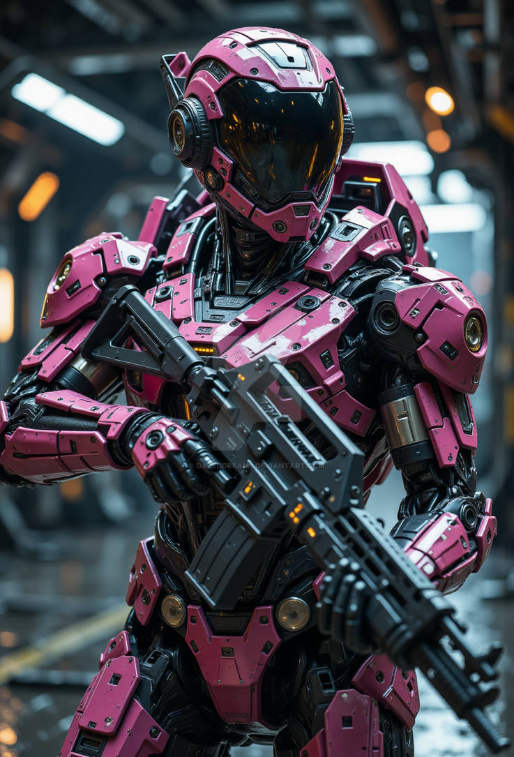 Pink Mech Suit by DazedDreams on DeviantArt