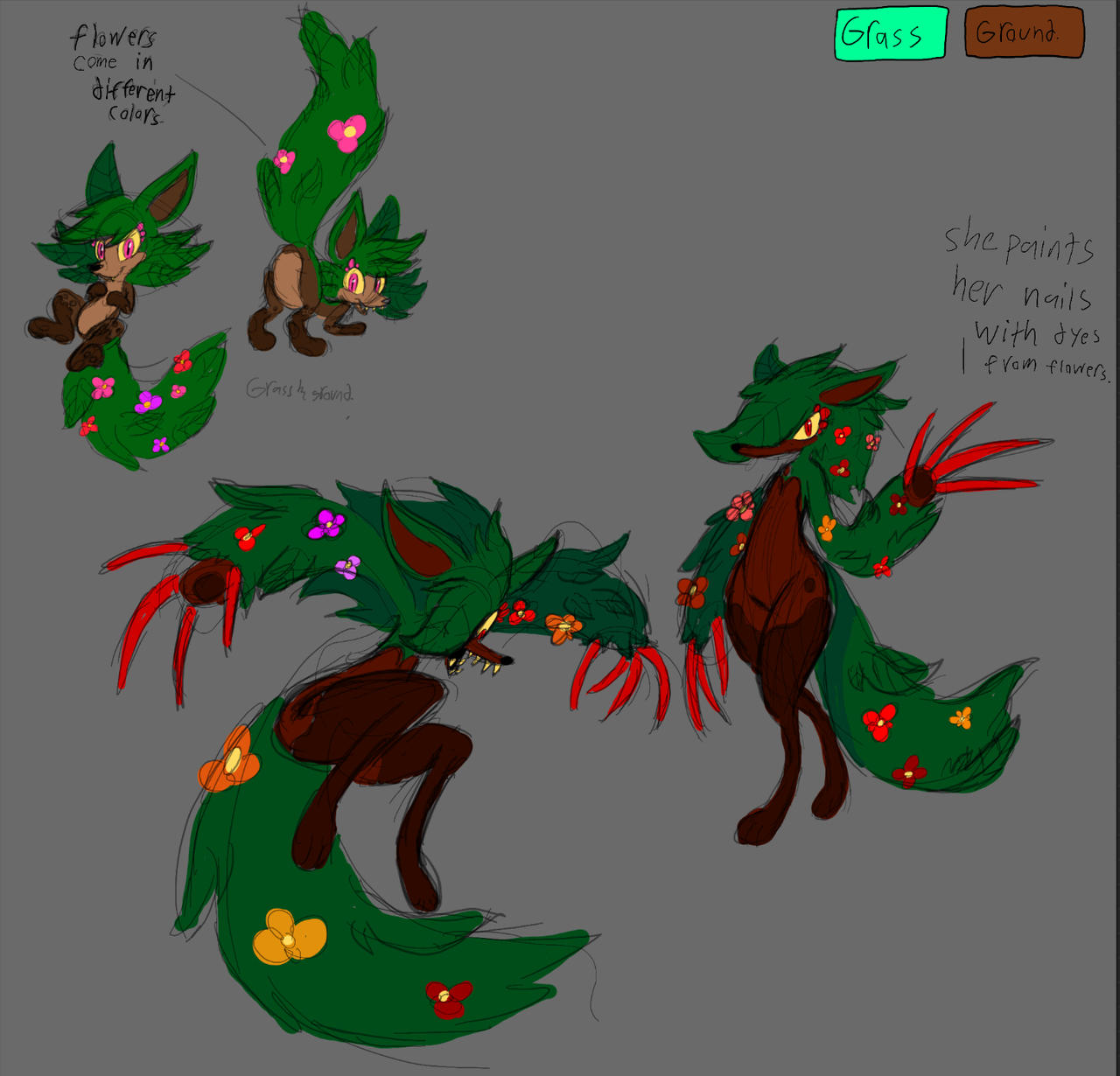 Grass Type Fakemon Design By Shuacraft On DeviantArt grass-type-fakemon-design-by-shuacraft-on-deviantart