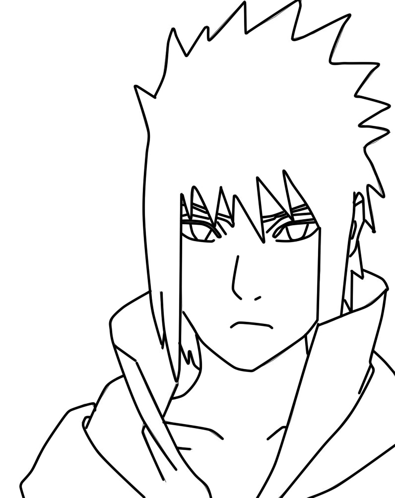 Sasuke Line Trace LineArt Sasuke by Lucaslineart on DeviantArt