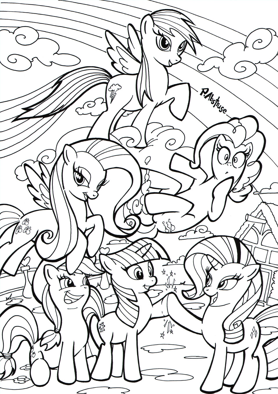 My Little Pony Print inks. by paulabstruse