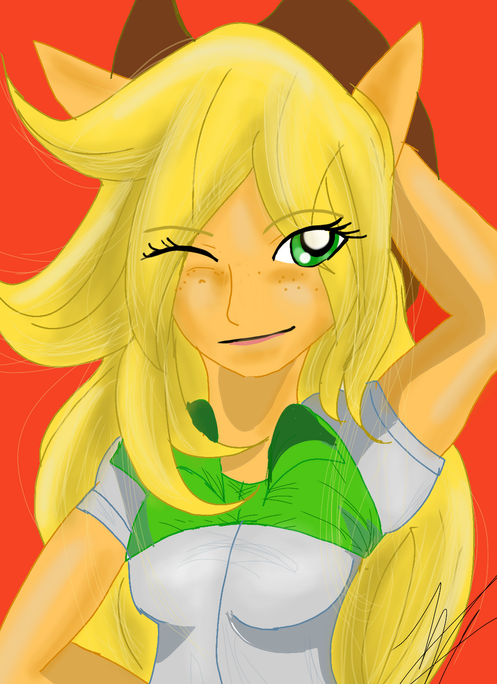 Applejack Human Pool applejack human by WolffangComics on DeviantArt