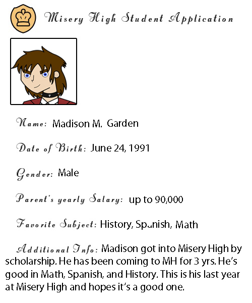 MH: Madison's application