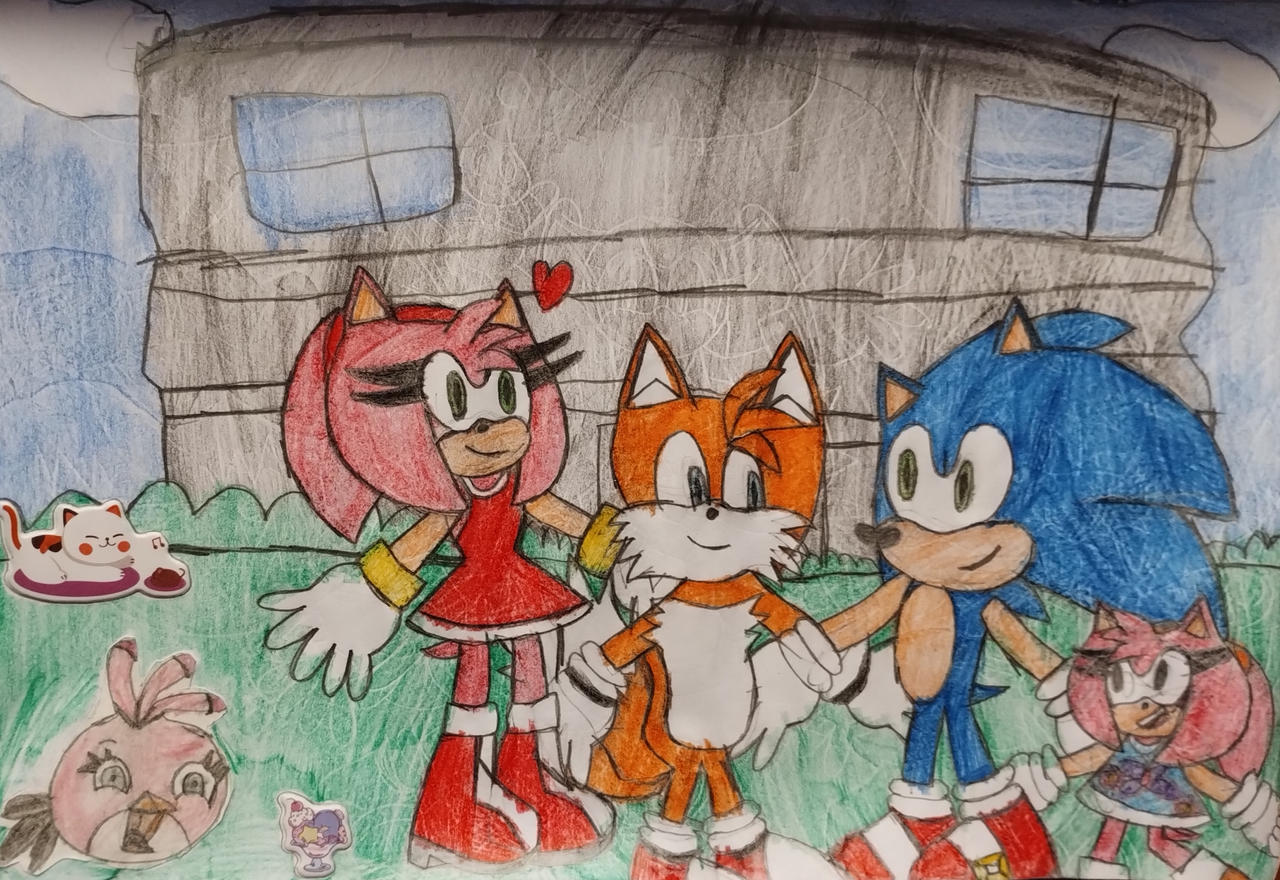 Rose Tails Amy Rose, Sonic, Tails and Rosie Rose by Mariana17867 on DeviantArt