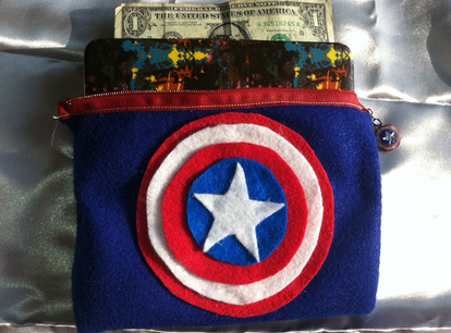 Captain America Felt Bag