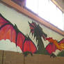 Medieval Dragon Mural 2