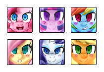 Mane Six Icons