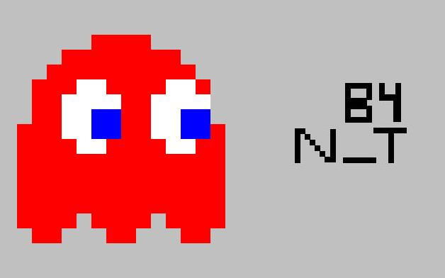 Red ghost Pac-Man 8 Bits by Nemesis-Tyrant on DeviantArt