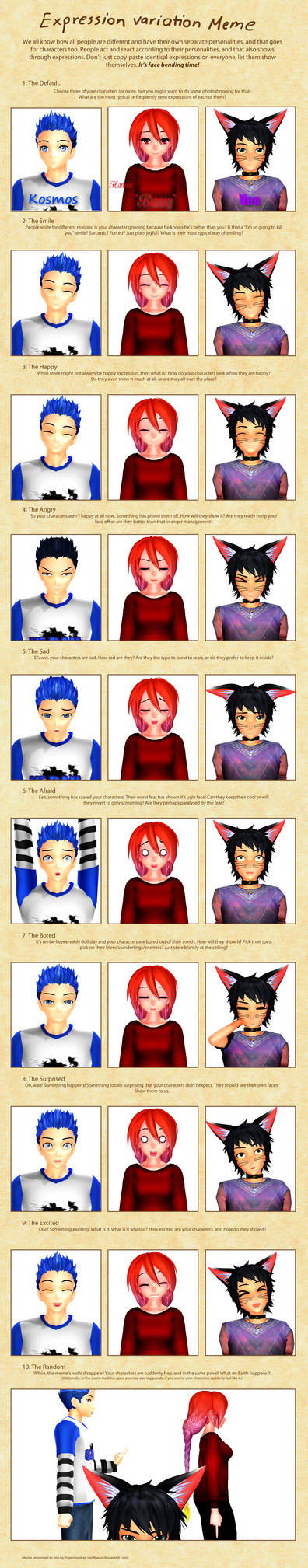 Expression Variation Meme by Xeno-Fan-Jay on DeviantArt