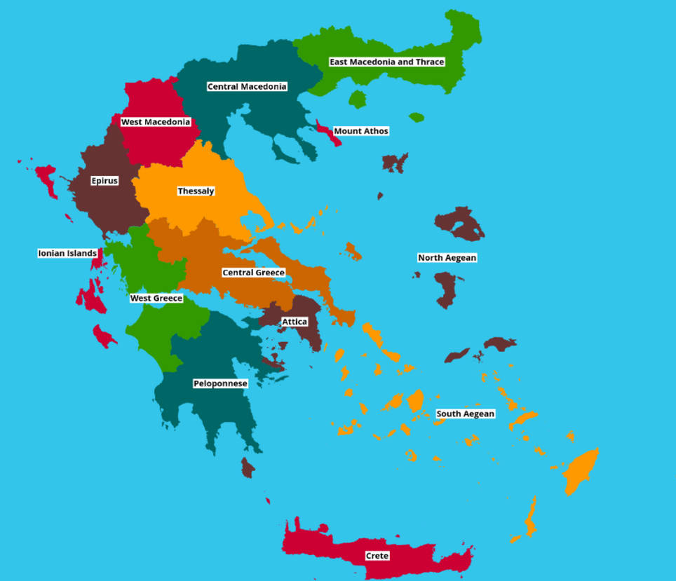 Greek Regions of Greece by AlphabetcatOfficial on DeviantArt