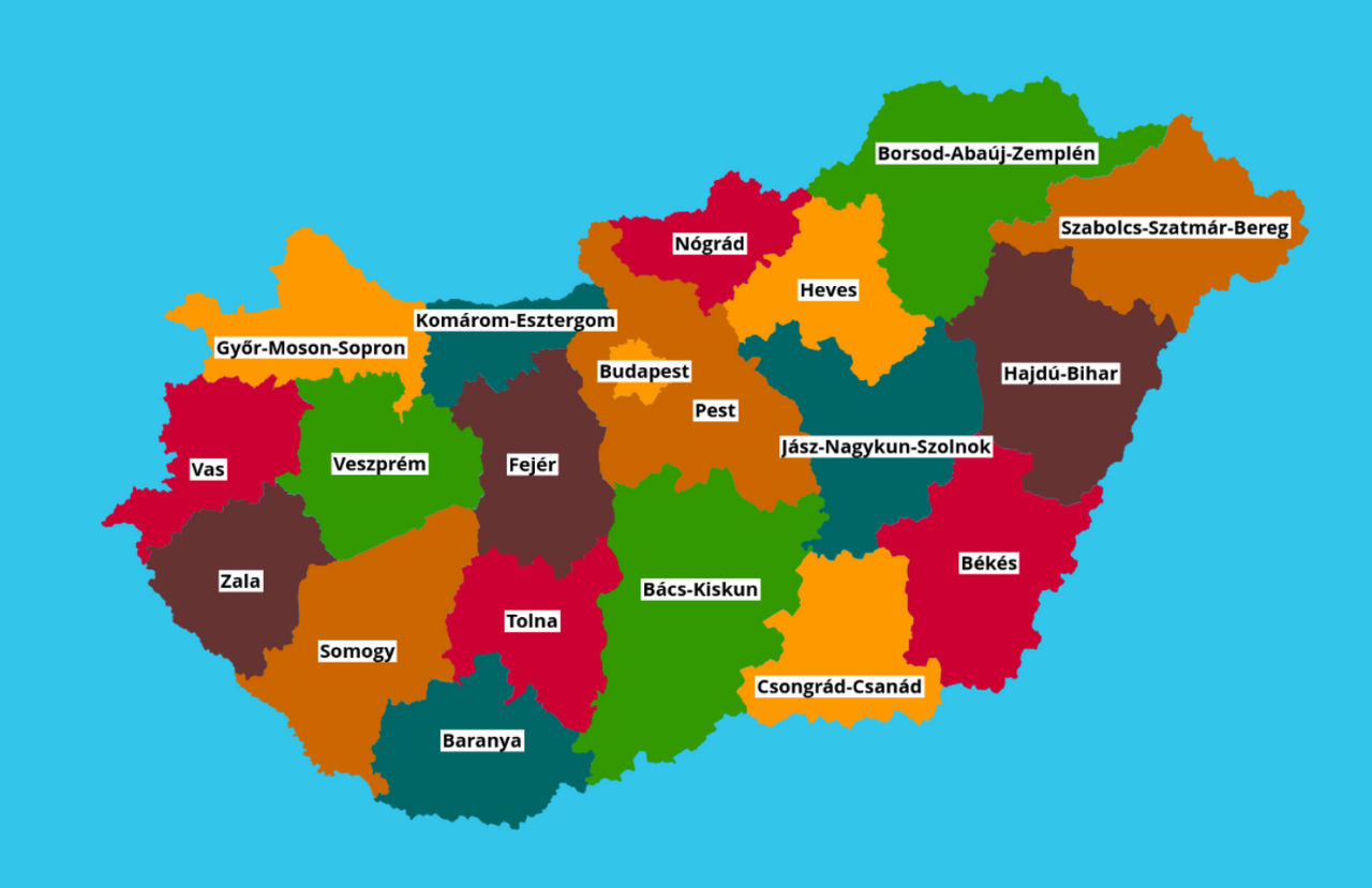Hungarian Counties by AlphabetcatOfficial on DeviantArt