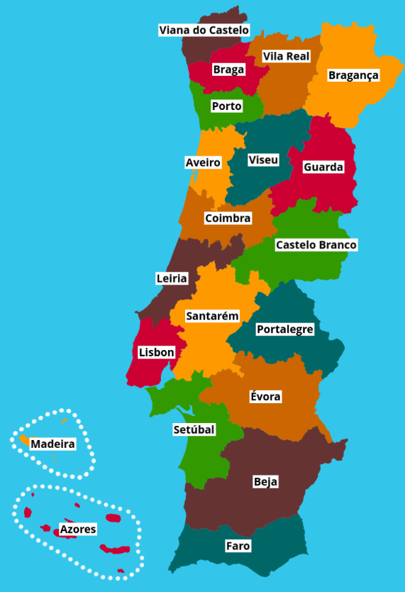 Portugal Districts Stock Illustrations – 248 Portugal Districts
