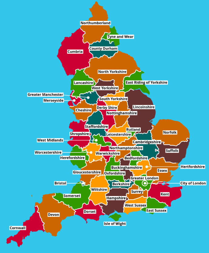 British English Counties of England by AlphabetcatOfficial on DeviantArt