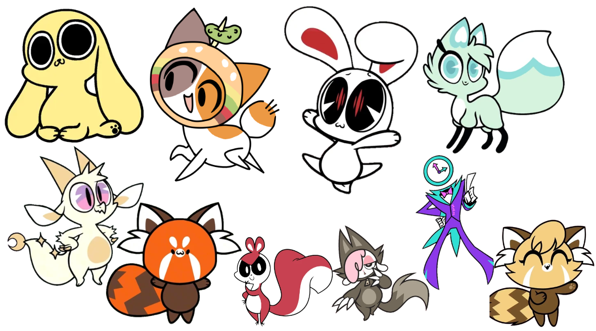 The Entire Chikn Nuggit Cast by AlphabetcatOfficial on DeviantArt