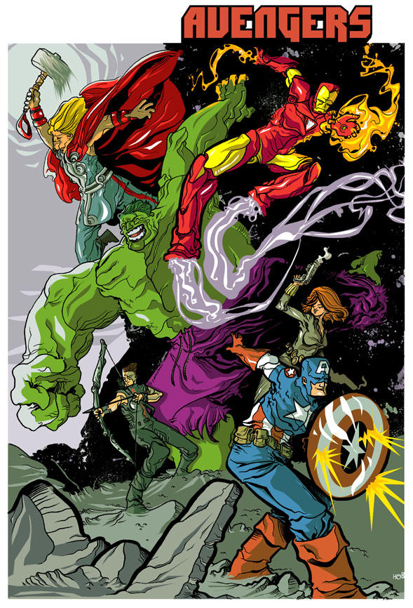Avengers-colors by stephgallaishob on DeviantArt