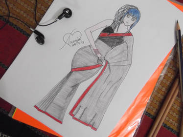 Hinata Hyuuga in a saree?