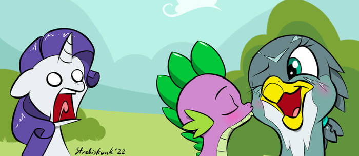 Cheek Kiss Series: Gabby and Spike