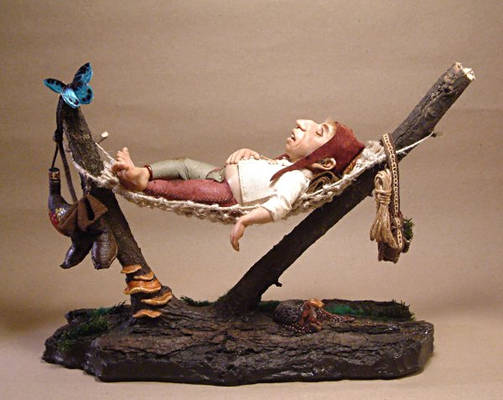 Nils had a long day (finished diorama, FOR SALE)