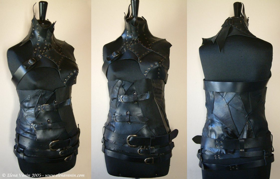 Fetish female drow armour