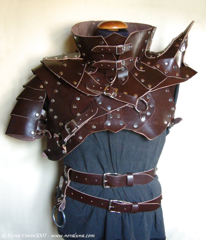 Leather armour and gorget