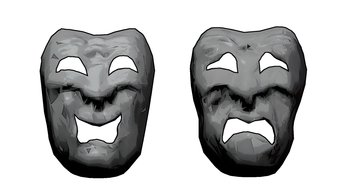 Dramatic Masks by yammydude on DeviantArt