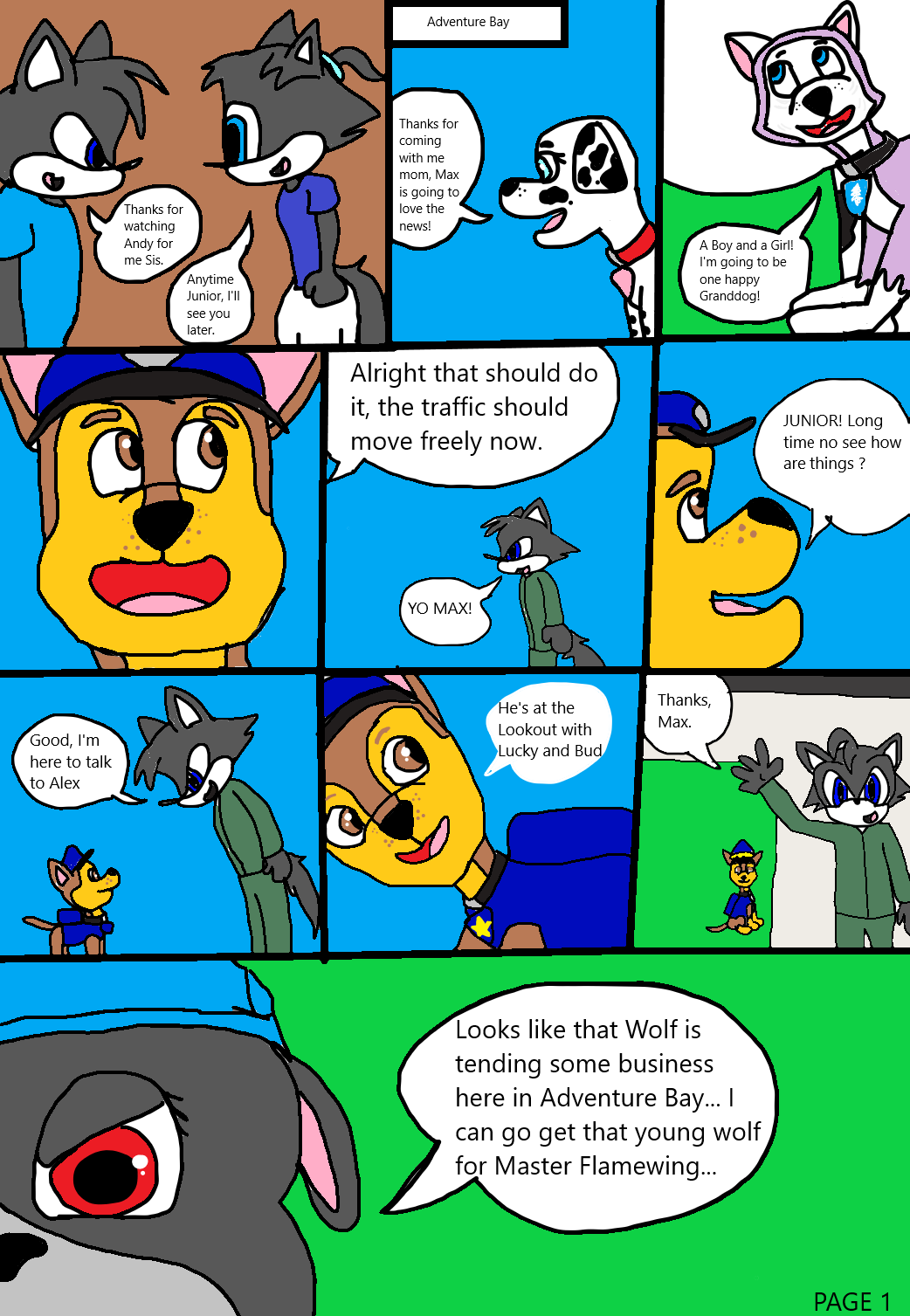 The Wolves Page 1 by TailsMILESPROWER3444 on DeviantArt