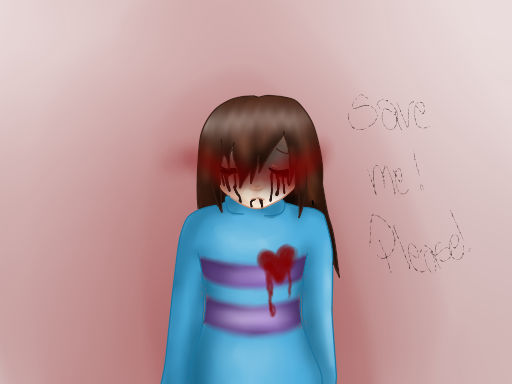 Frisk Getting Slaughtered Frisk (Genocide Route) 3. by SarahIrgendwas on DeviantArt