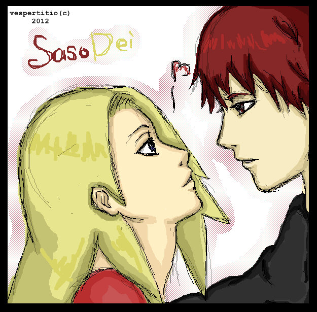 Sasori and Deidara oekaki