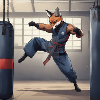 Anime Taekwondo Fox Fighter 6