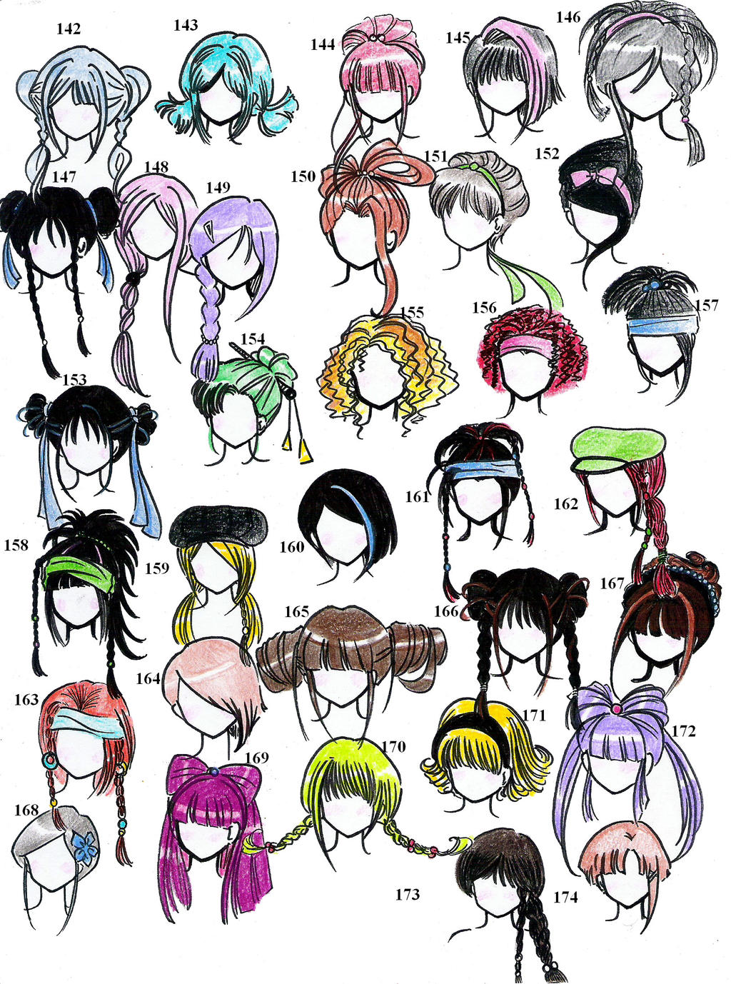 Various Male Anime+Manga Hairstyles by Elythe on DeviantArt