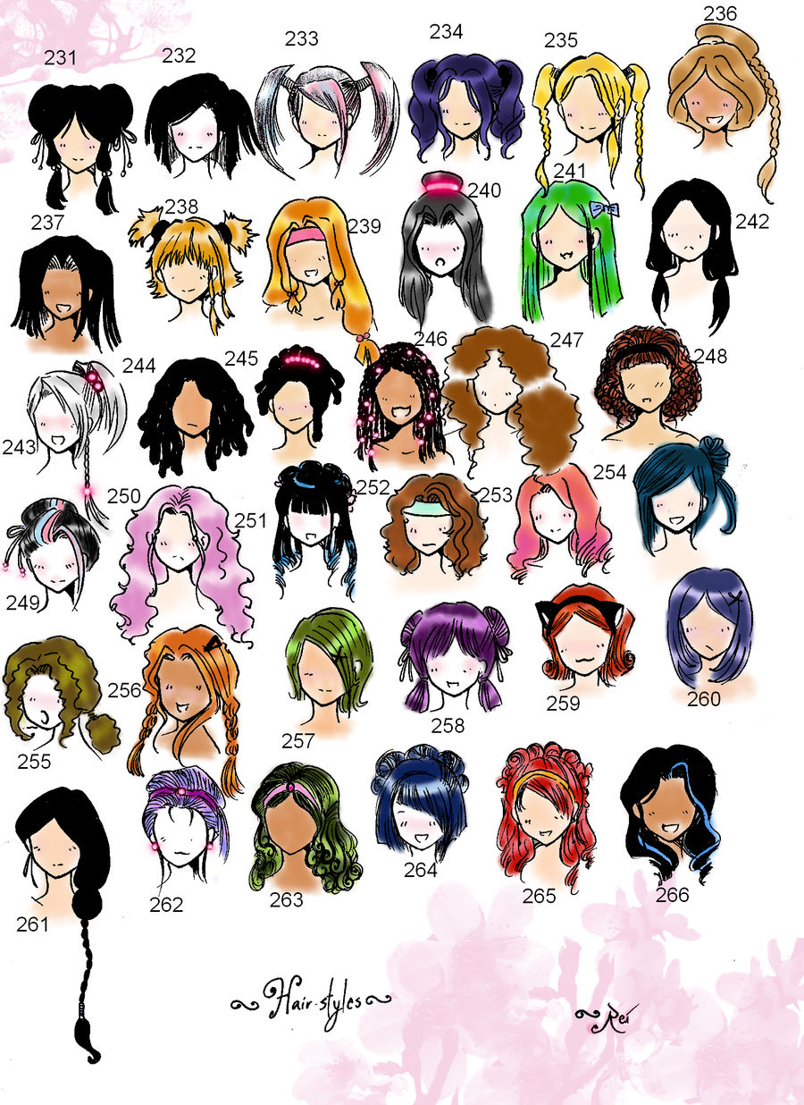 Anime Hairstyle by loveyrose07 on DeviantArt