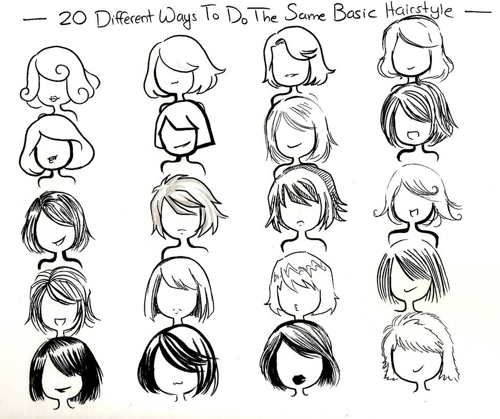 twenty ways- basic hairstyle- by NeonGenesisEVARei