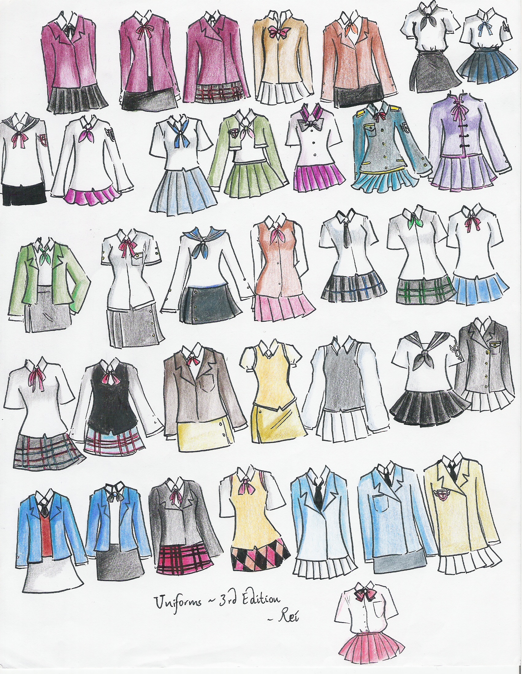 school uniforms 3rd edition by NeonGenesisEVARei on DeviantArt