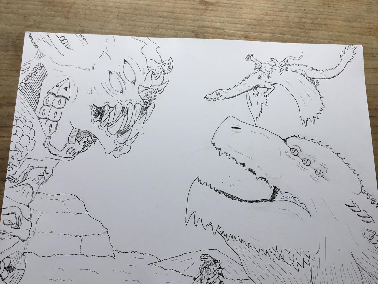 Godzilla Earth vs Daijinryuu/Serpentera by Anicomicgeek on DeviantArt
