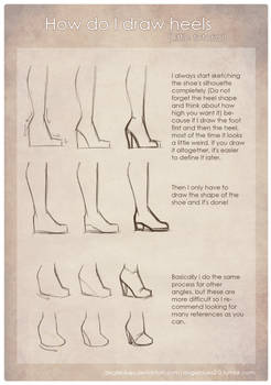 How do I draw heels