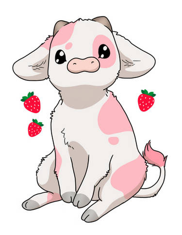 Strawberry Cow by pandemiamichi on DeviantArt