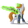 Littlepip and a rifle