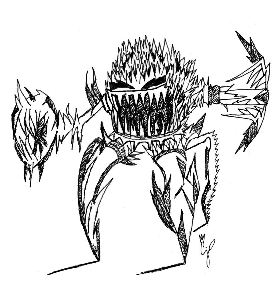 Spiked monster by CarlosPapaRazzi on DeviantArt